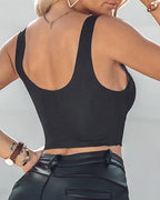 2-Pack Lace Scallop Trim Lace Bralette V-Neck Camisoles
