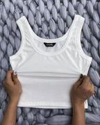 Scoop Neck Sleeveless Ribbed Tank Top Cami Tee Shirts