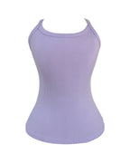 Scoop Neck Spaghetti Strap Ribbed Top Casual Sleeveless Slim Fit Tank