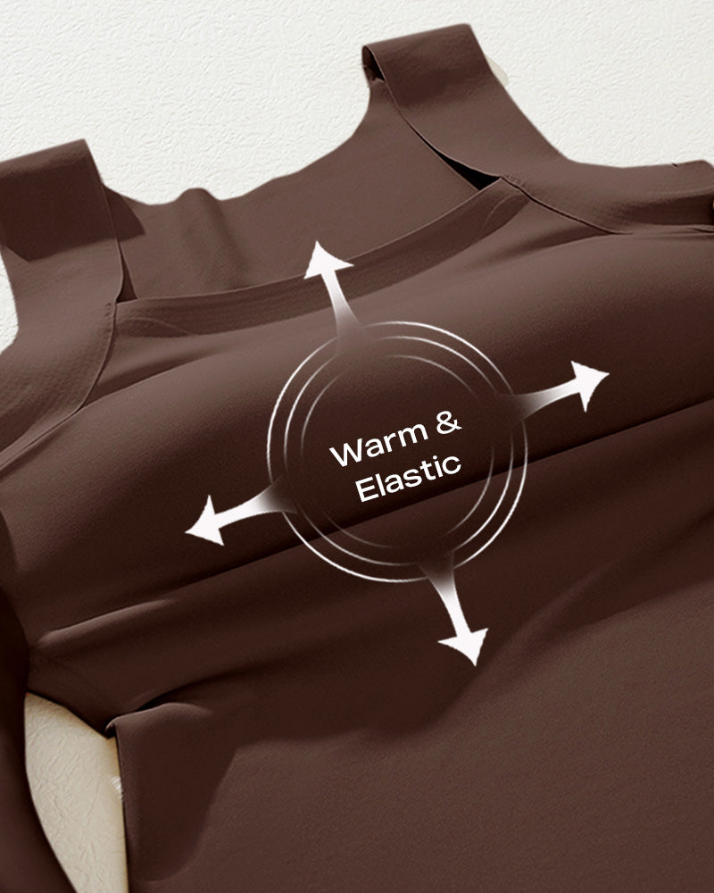 Contourx 2 Piece U Neck Shapewear Built In Bra Tank High Strechy Sleeveless Slim Fit Tops Camisole