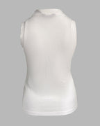 Rhinestone Decor O-neck Sleeveless Knit Tee Slim Fit Tank Top