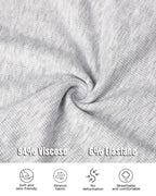 2PCS Micro-Ribbed U-Neck Tank Top & Boxer Set Cozy Loungewear