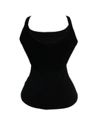 Scoop Neck Spaghetti Strap Ribbed Top Casual Sleeveless Slim Fit Tank